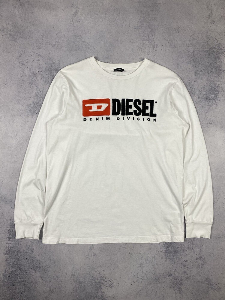 Vintage Diesel Big Logo Y2K Long Sleeve T-shirt Sweatshirt Men’s size M