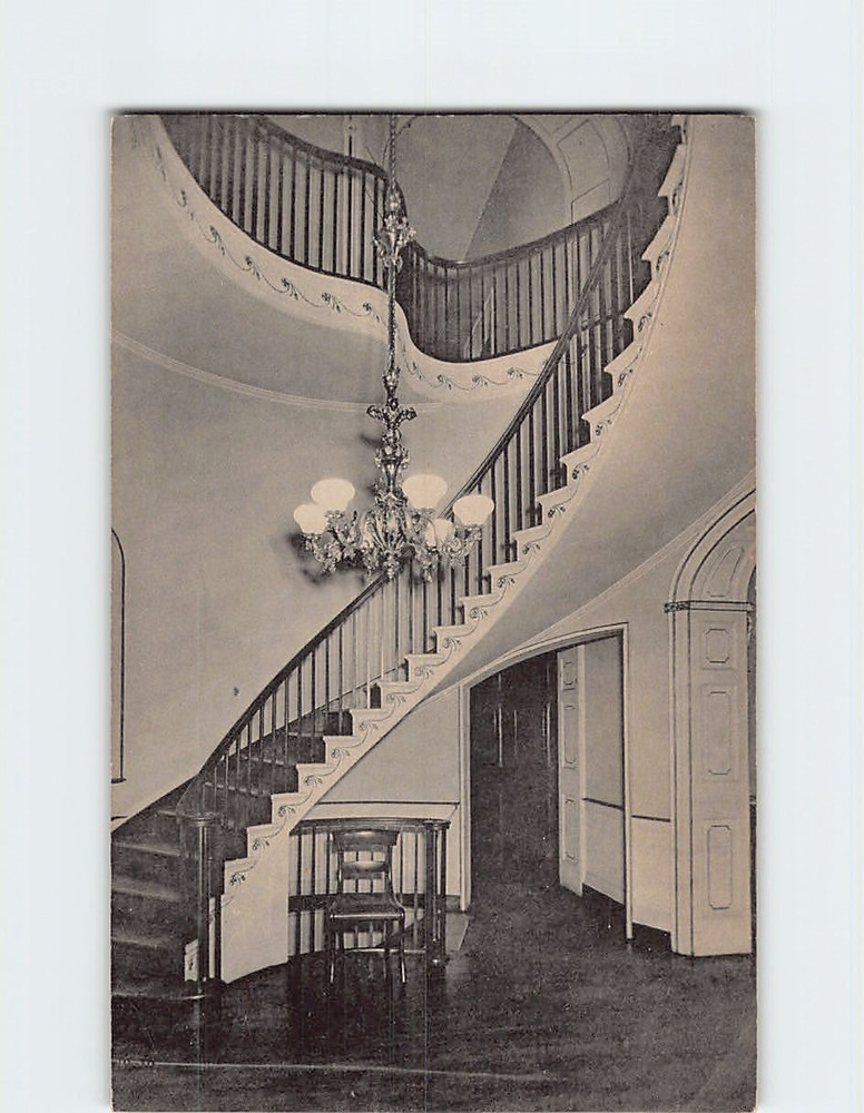 Postcard Staircase Wickham Valentine House Valentine Museum Richmond Virginia