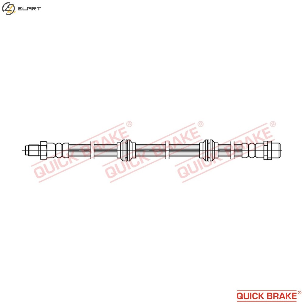 BRAKE HOSE 32.417 FOR MERCEDES-BENZ M 272.945 3.0L M 272.967 3.5L 6cyl M-CLASS
