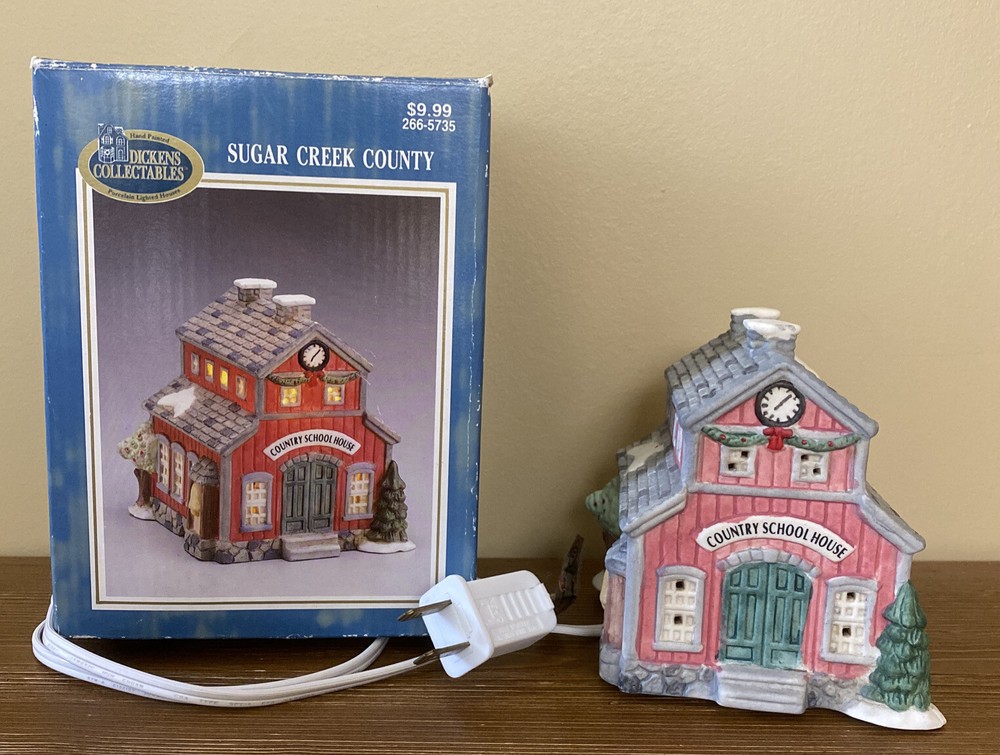 1995 Sugar Creek Country School House Dickens Collectible 266-5735 with Box