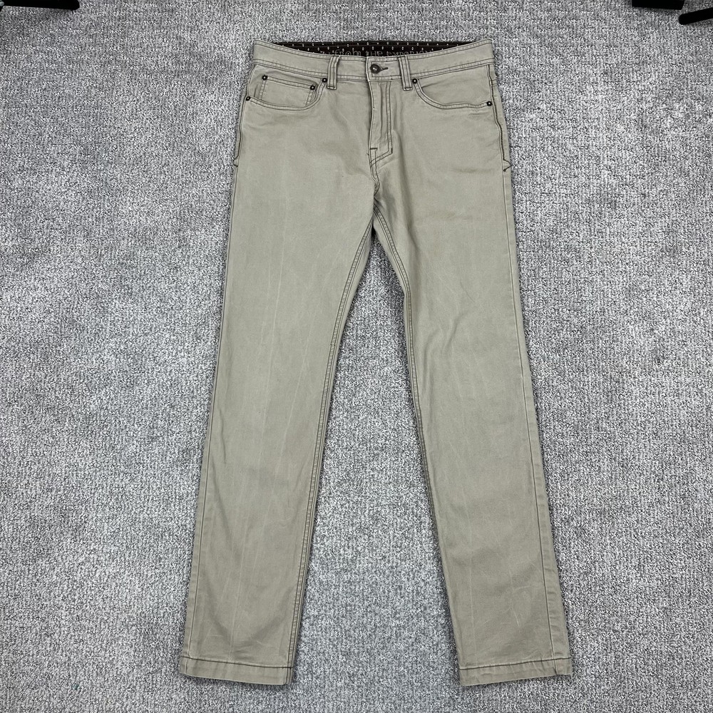 PrAna Pants Mens Small Tan Stretch Zion Field Pant Slim Straight Chino Travel