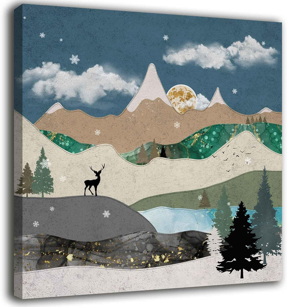 Abstract Cartoon Canvas Art Modern Wall Decor Prints for Home-image