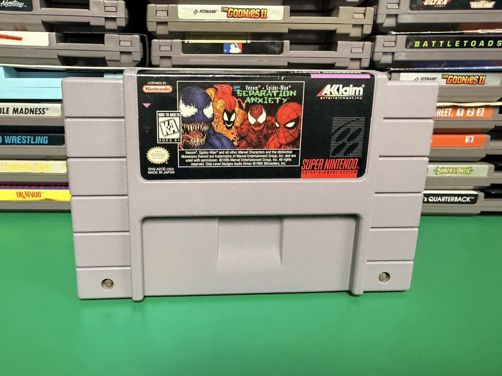 Venom-Spider-Man: Separation Anxiety SNES Authentic