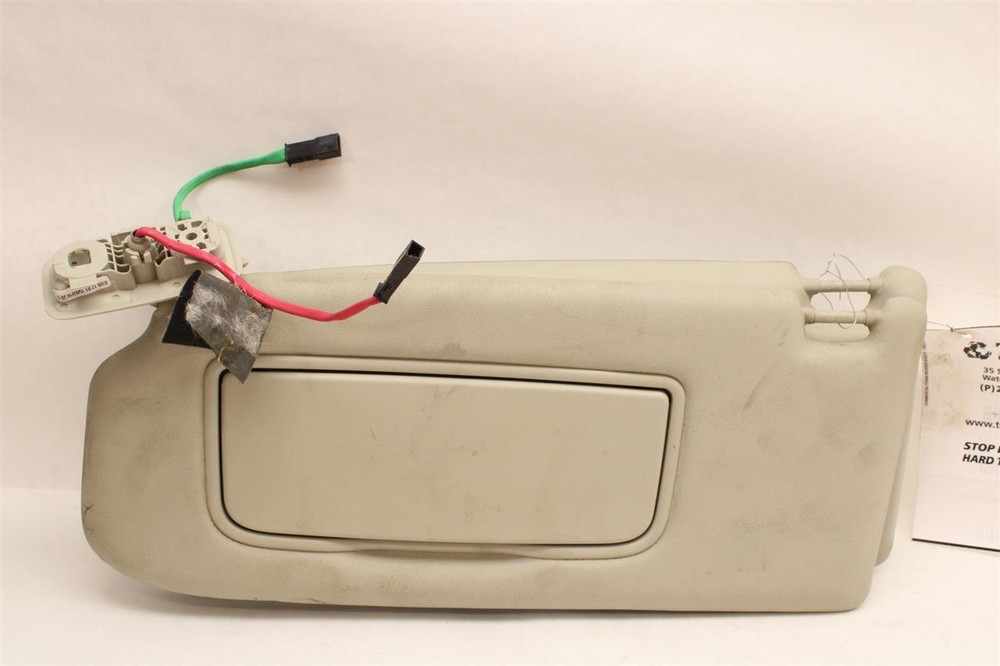 Used Left Sun Visor for 2011 Volvo 30 Series Illuminated w/o Garage Door Opener