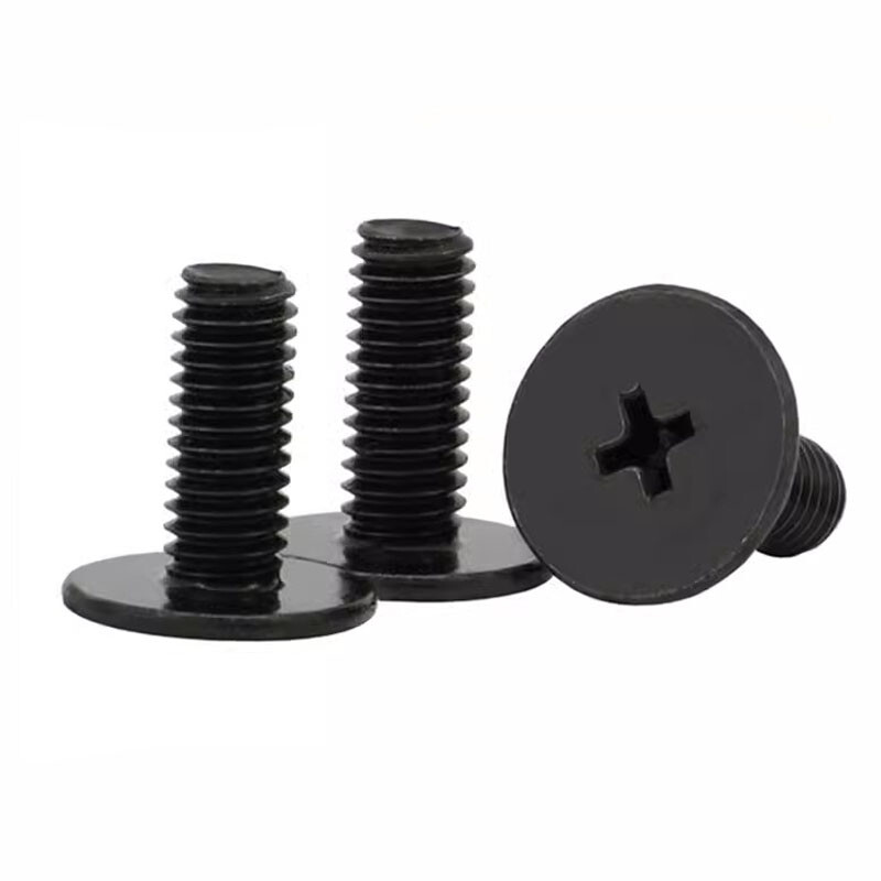 M1.6 M1.7 M2 Phillips Screw Flat Head Bolts Thin head Screws Black