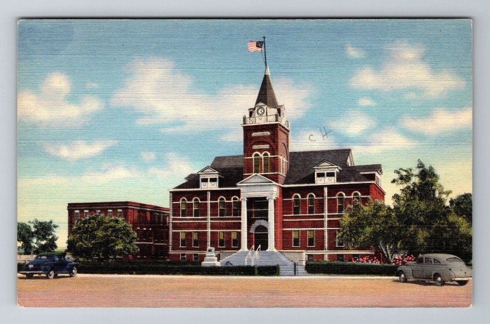 Deming NM-New Mexico, Luna County Court House, Vintage Souvenir Postcard
