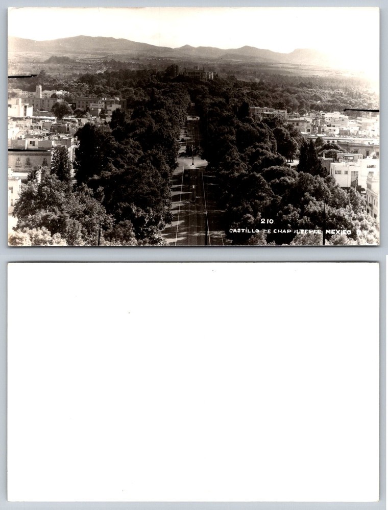 RPPC Castillo de Chapultepec Mexico City Vintage Real Photo Postcard