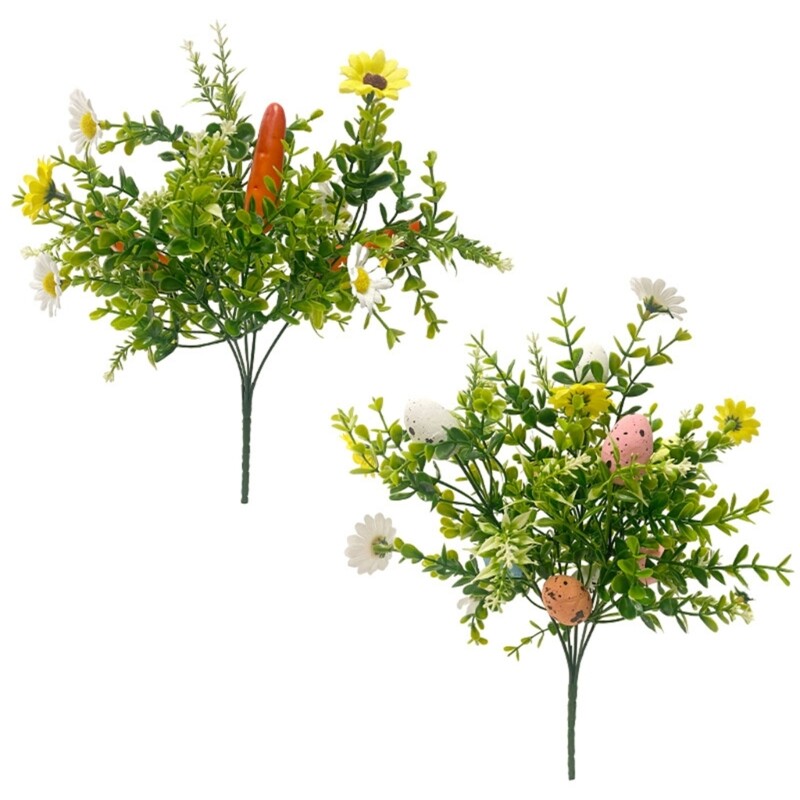 Decorative Colorful Artificial Flowers Festive Easter Decor for Indoor Outdoor