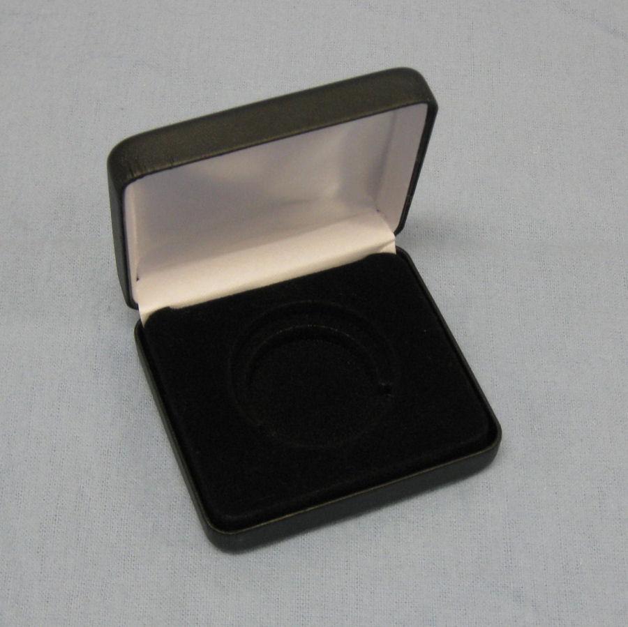 Air-Tite Black Coin Display Case Presentation Box Silver Eagle, Dollar or Round