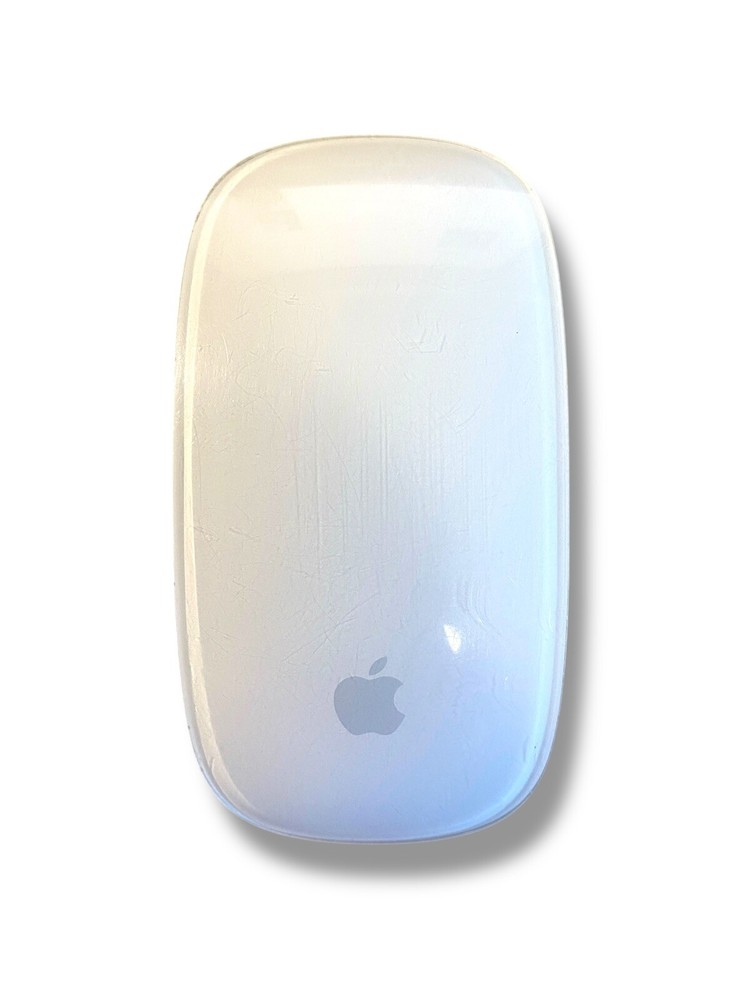 Apple A1296 Magic Mouse Wireless Bluetooth for Mac White Silver Tested