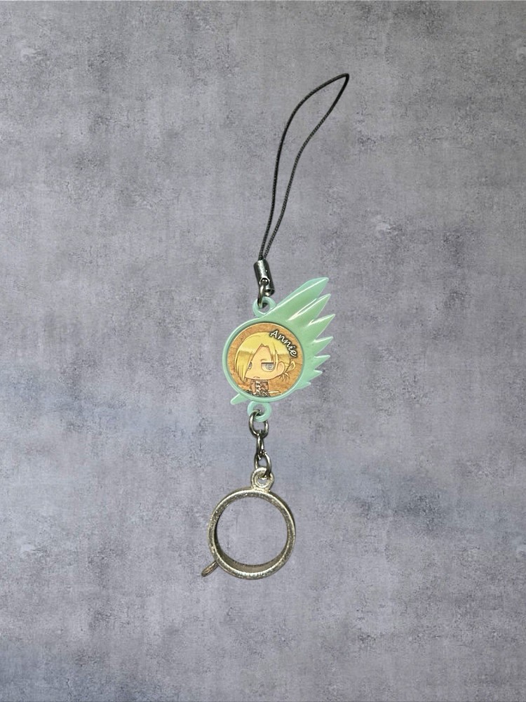 Attack on Titan Annie Leonhart Keychain Charm Anime Strap Ring — US SELLER