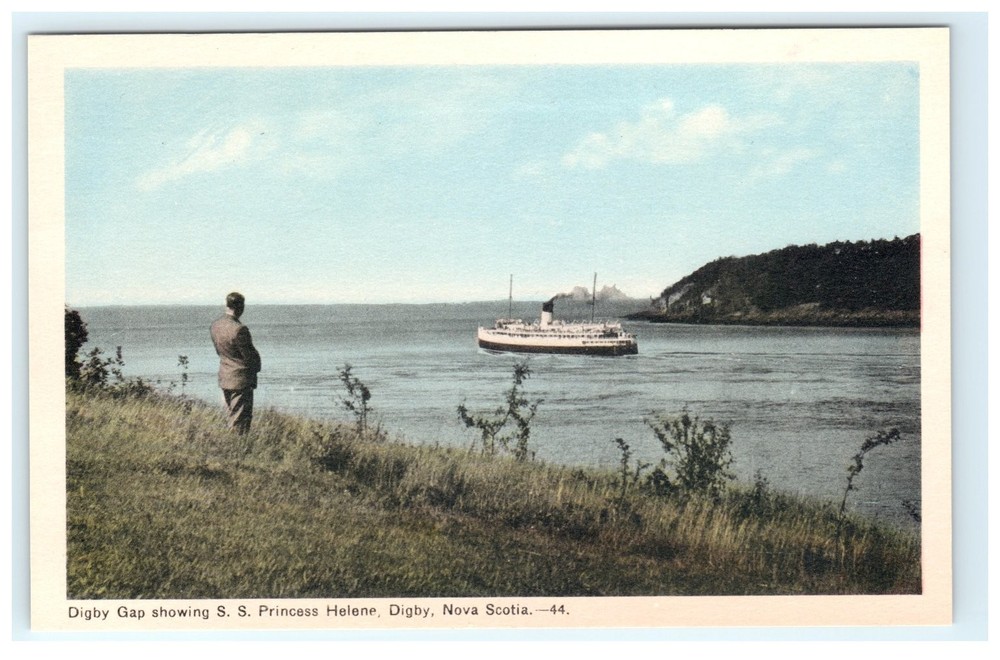 Vintage Digby Gap Nova Scotia S.S. Princess Helene Postcard Canada