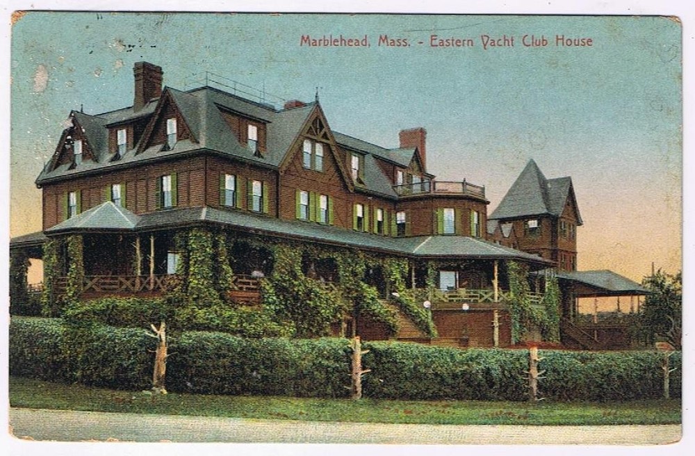 Massachusetts Postcard Marblehead Eastern Yacht Club Hugh Leighton