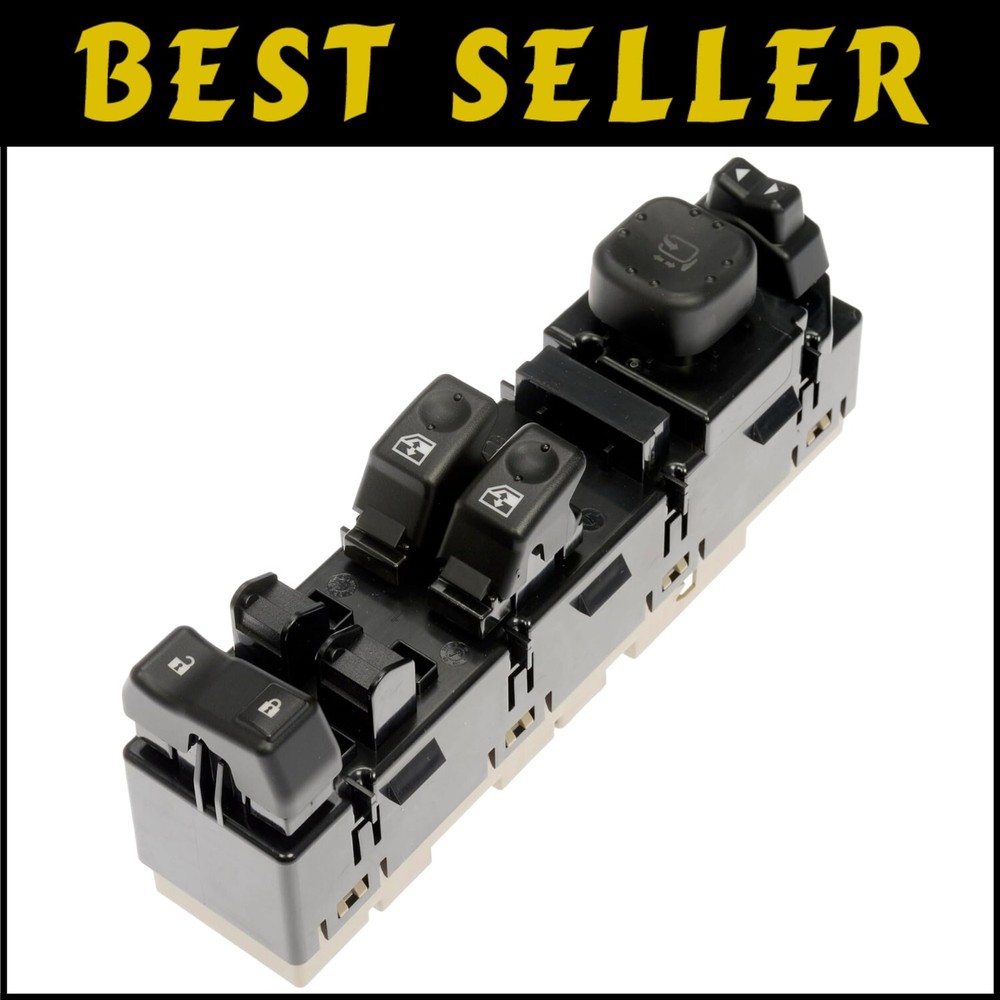 5-Button Driver Side Window Switch for Chevy GMC Trucks - Direct Fit Replacement