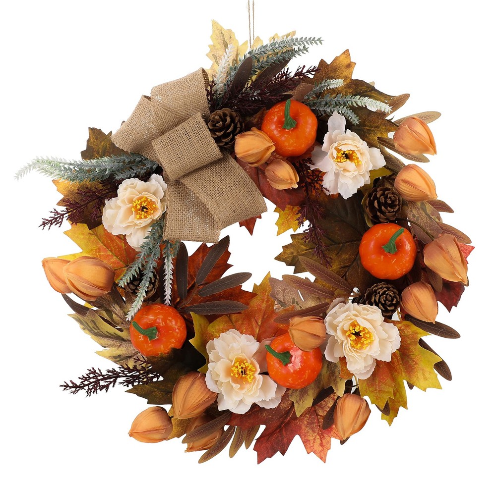 Fall Wreaths for Front Door Front Door Wreaths Autumn Wreaths Halloween Wreat...