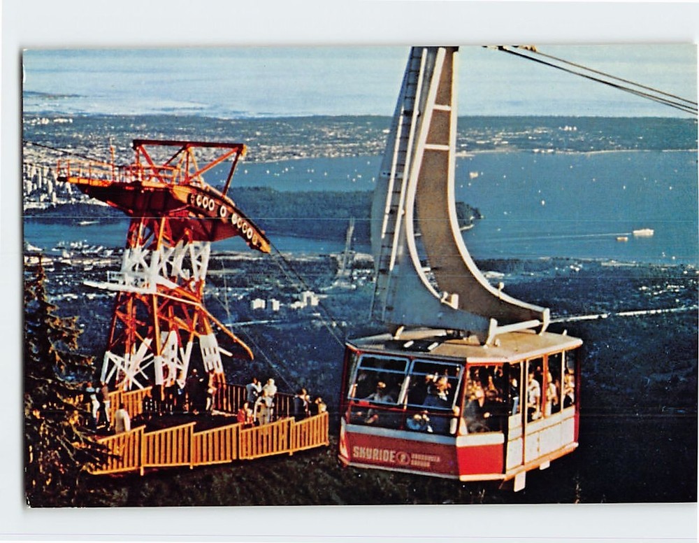 Postcard Grouse Mountain Superskyride Vancouver British Columbia Canada