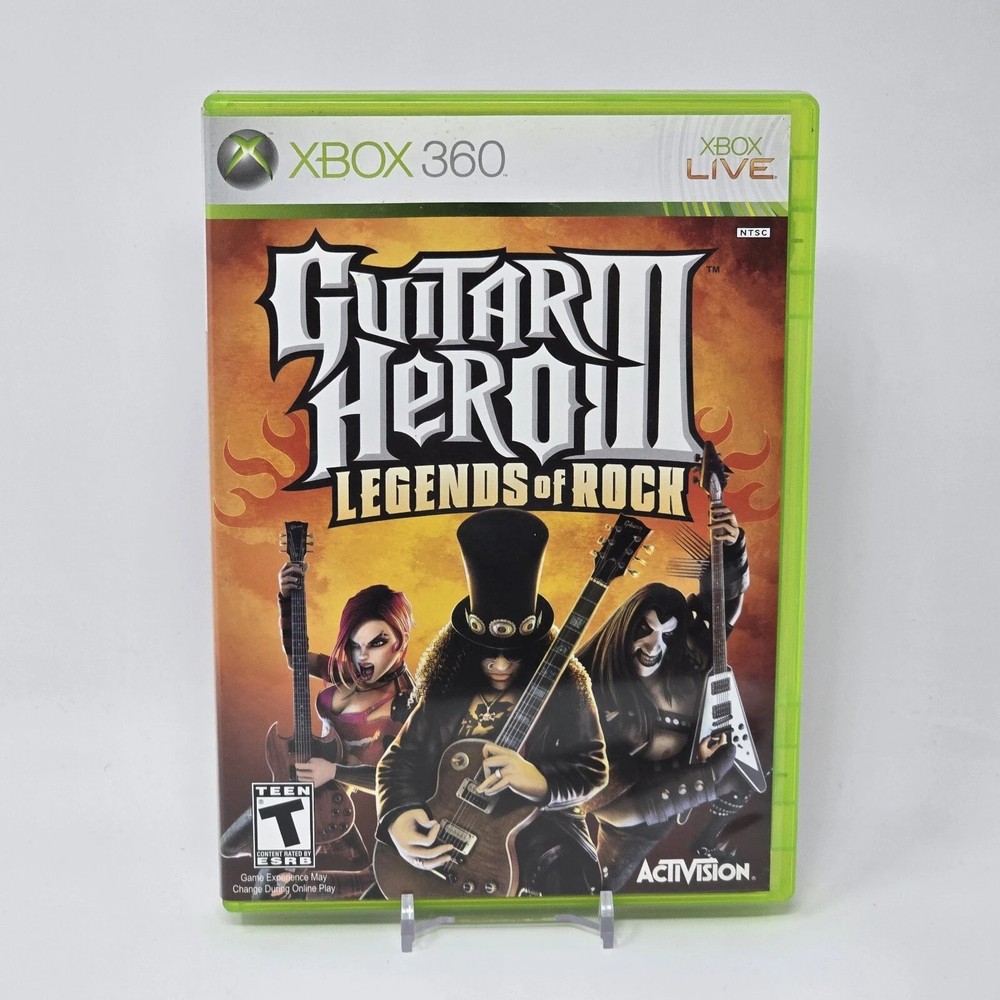 Guitar Hero 3 III Legends of Rock Microsoft Xbox 360 2007 Complete CIB - Tested