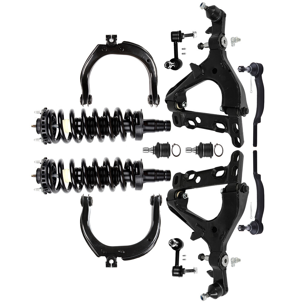 For 2003 Trailblazer Envoy 4.2L Front Struts Upper Lower Control Arms Tie Rod
