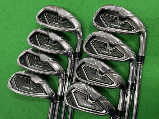TaylorMade RBZ Iron Set 4-9PW+AW Steel Stiff Flex Right-Handed 8pc Used