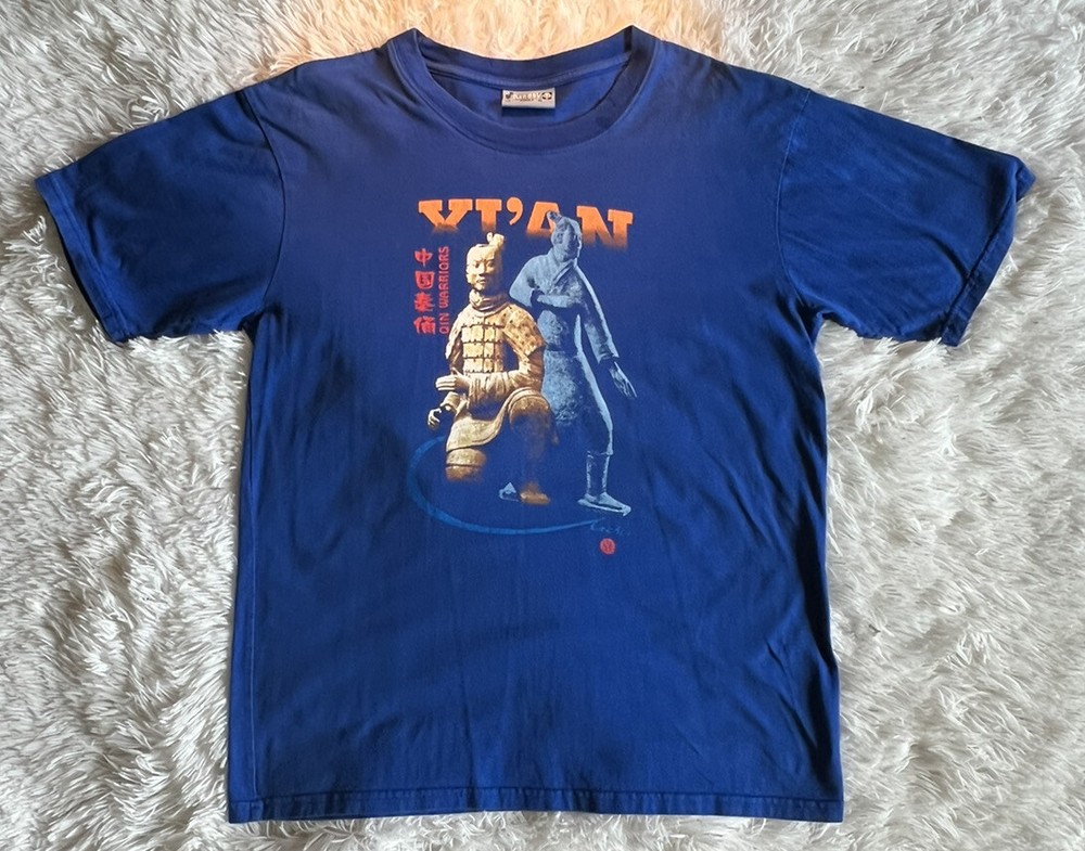 Pandak Qin Warriors t-shirt size XL  blue Xt’ An Chinese
