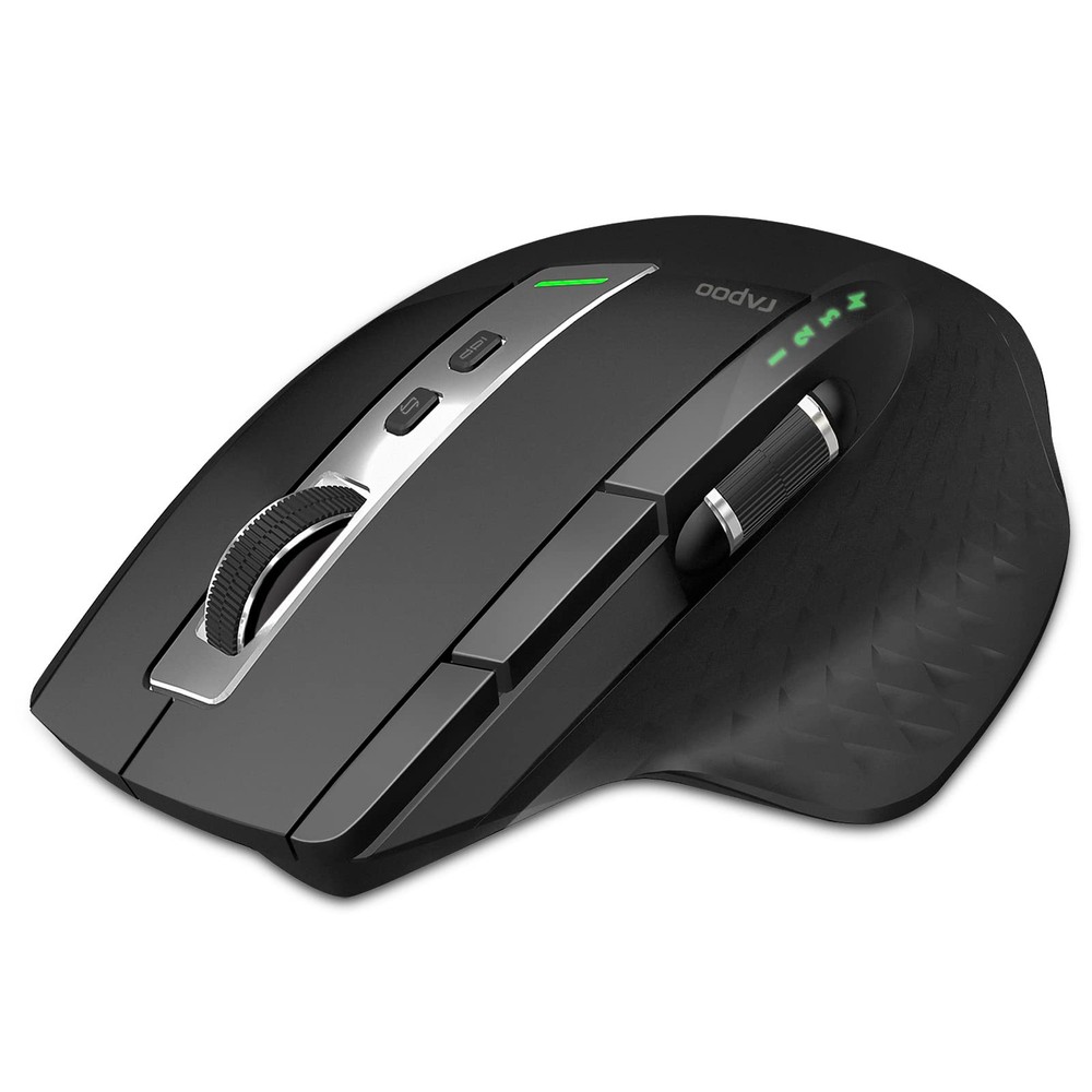 Bluetooth Wireless Mouse with 4 DPI Settings Rechargeable Multi-Device 3 Blue