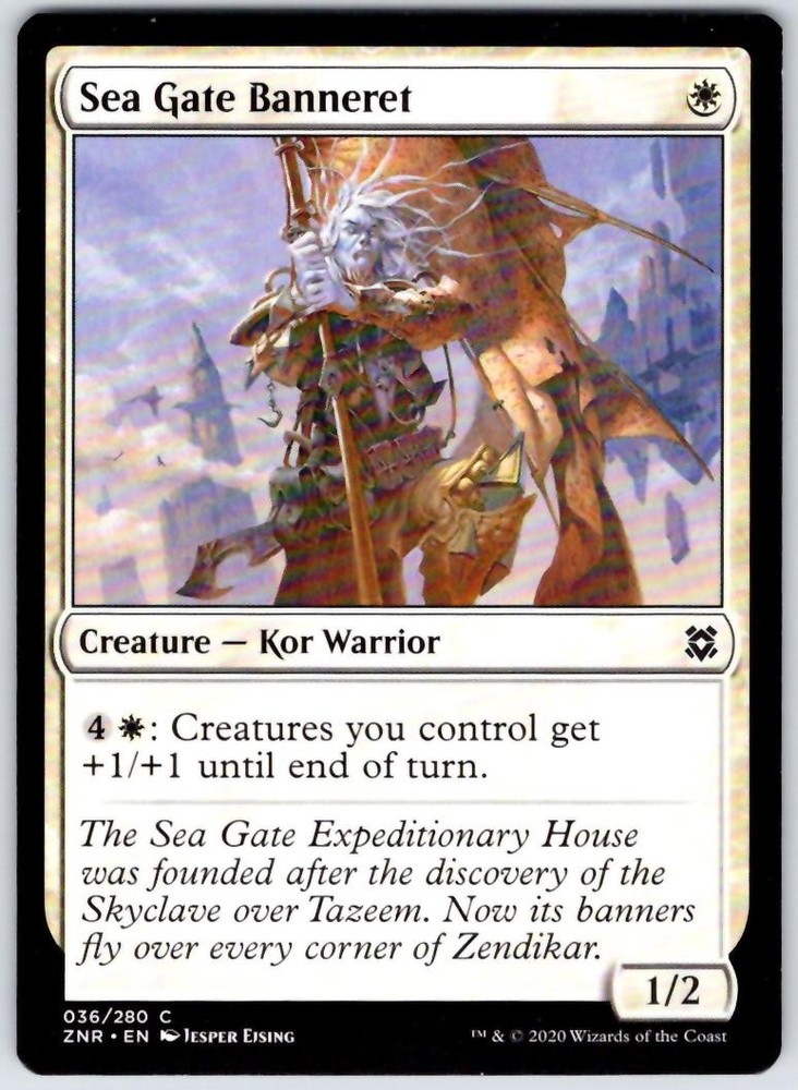 Sea Gate Banneret 36 Common Zendikar Rising Magic: The Gathering Near Mint