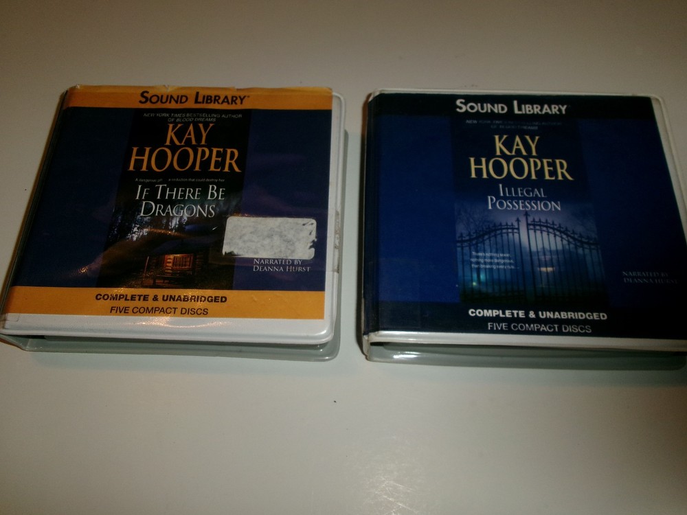 (2) Kay Hooper unabridged romance / suspense audio CD