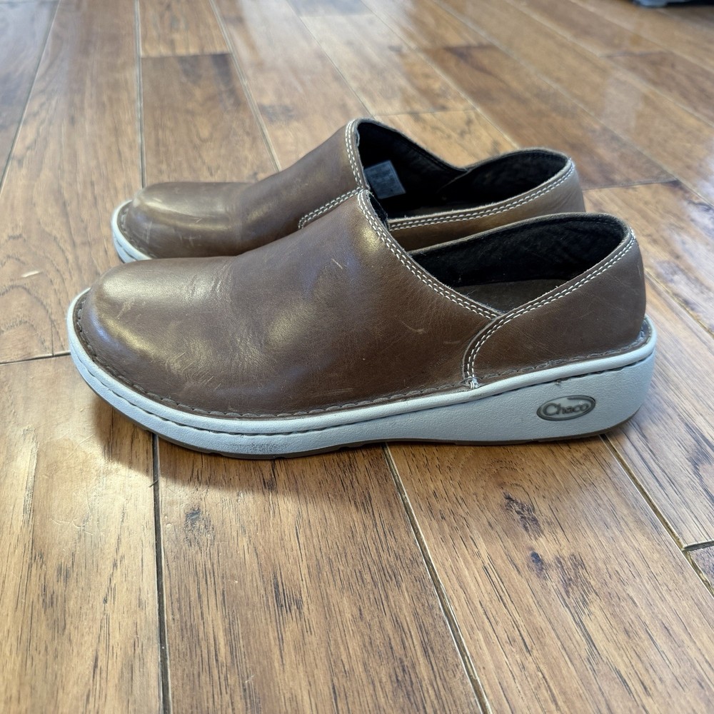 Chaco Womens Zaagh Vibram Gunnison Slip On Clogs Shoes Size 8.5 Shiitake Brown
