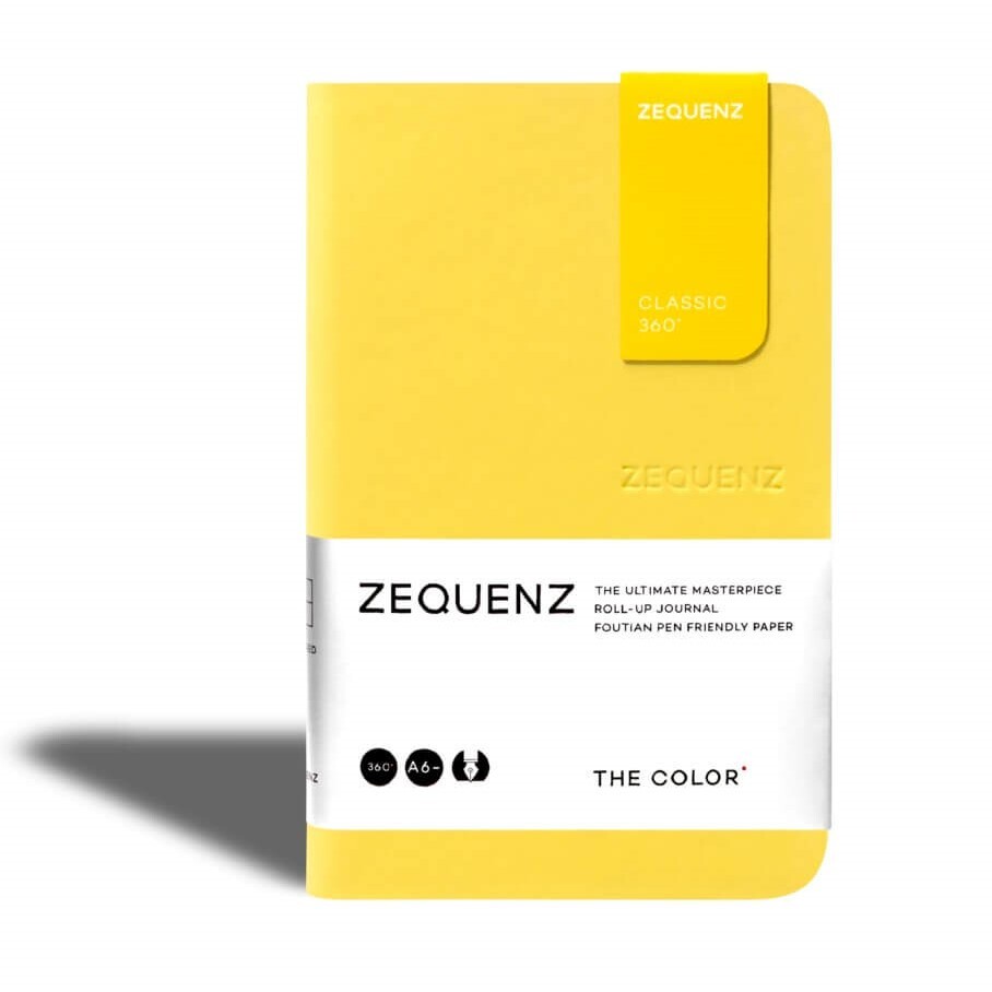 Zequenz Acid-Free A6 Notebook Mustard Blank 360 Pages TCJ-MINI-MTB-image