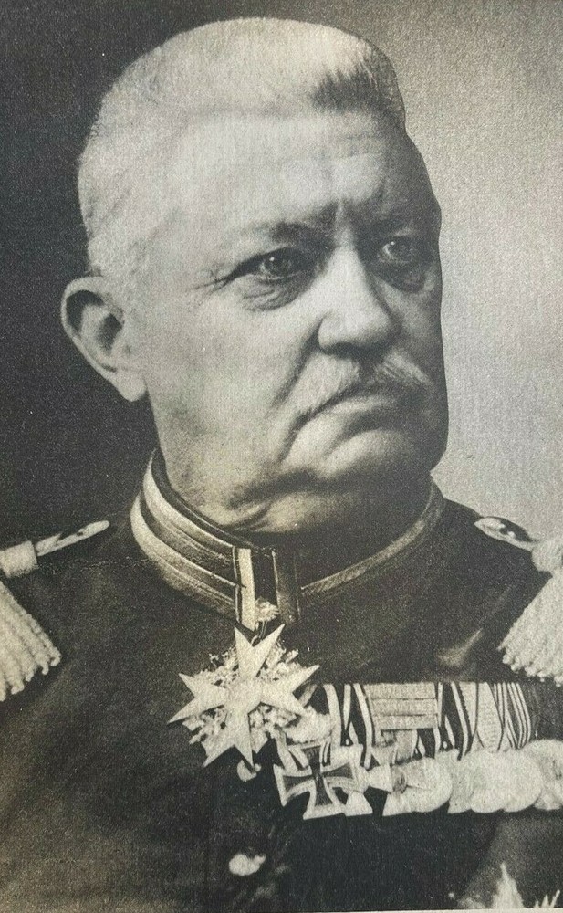 1915 Vintage WWI Illustration German General Von Buelow