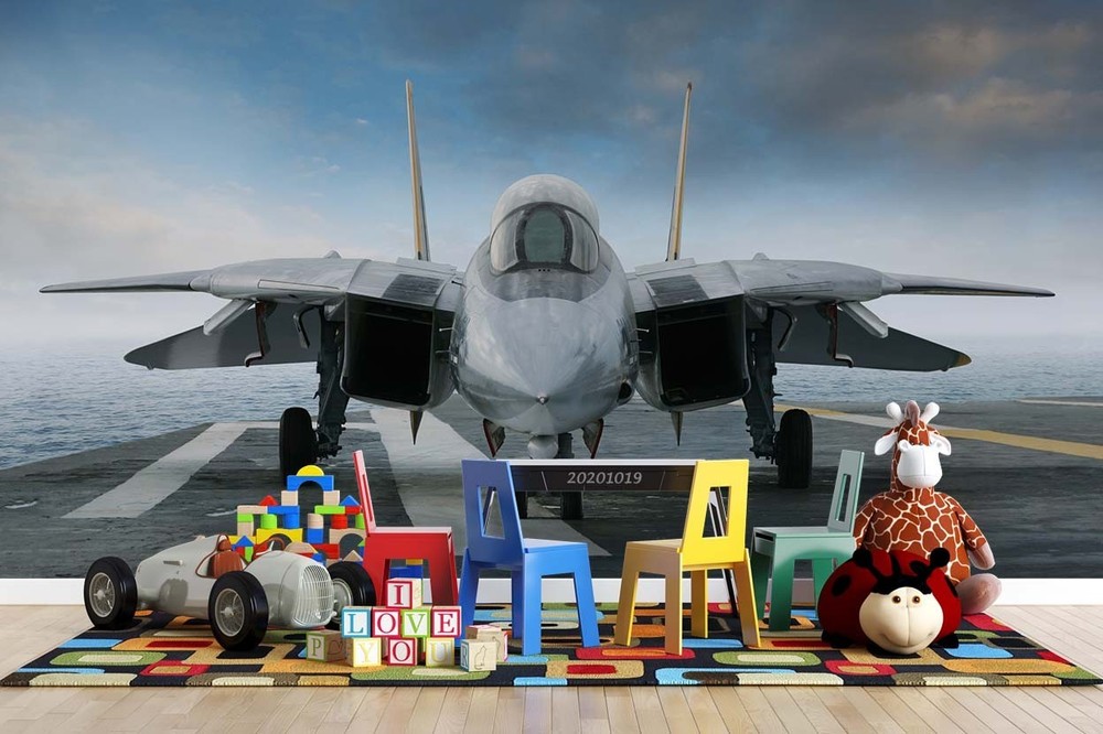 3D Fighter Close-up Wall Murals Wallpaper Murals Wall Sticker
