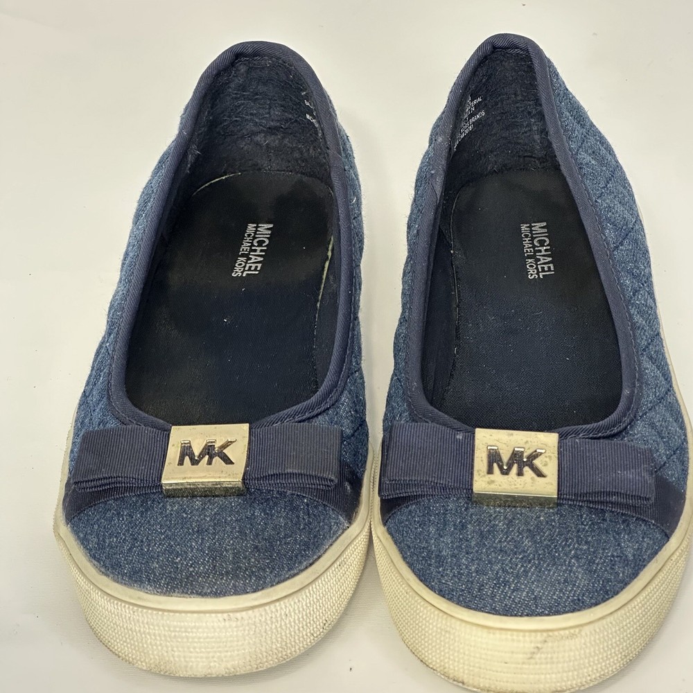 Michael Kors Tracie Denim Slip On Shoe Women’s Size 7.5