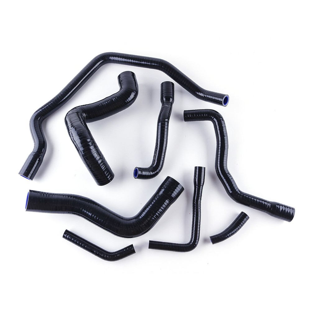 Black Silicone Radiator Hose Pipe For 1989-1995 BMW E34 525i 525ix 520i M30 M50