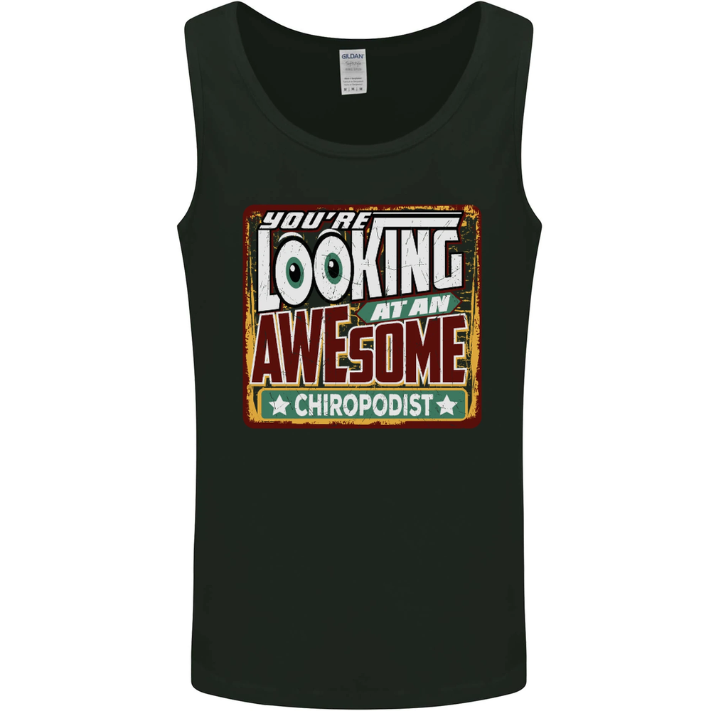 Awesome Chiropodist Men's Vest Tank Top for Professionals