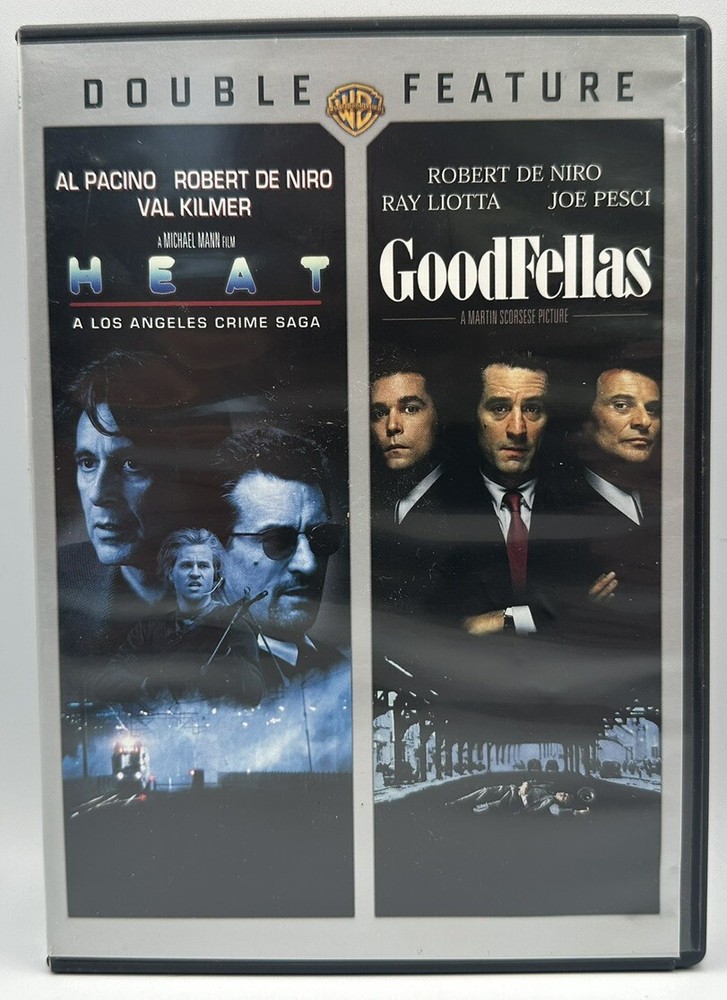 GoodFellas Heat 2-Disc Widescreen DVD Set Al Pacino Robert De Niro 2012 Edition