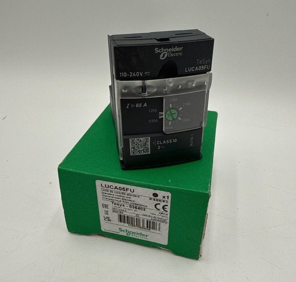 Schneider LUCA05FU Standard Control Unit 1.25A to 5A Class 1 110-240V AC/DC New
