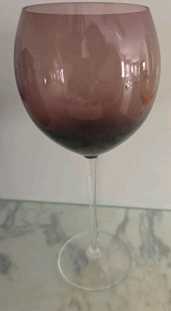 Lenox Gems Balloon Wine Glass amethyst,  Mint Condition