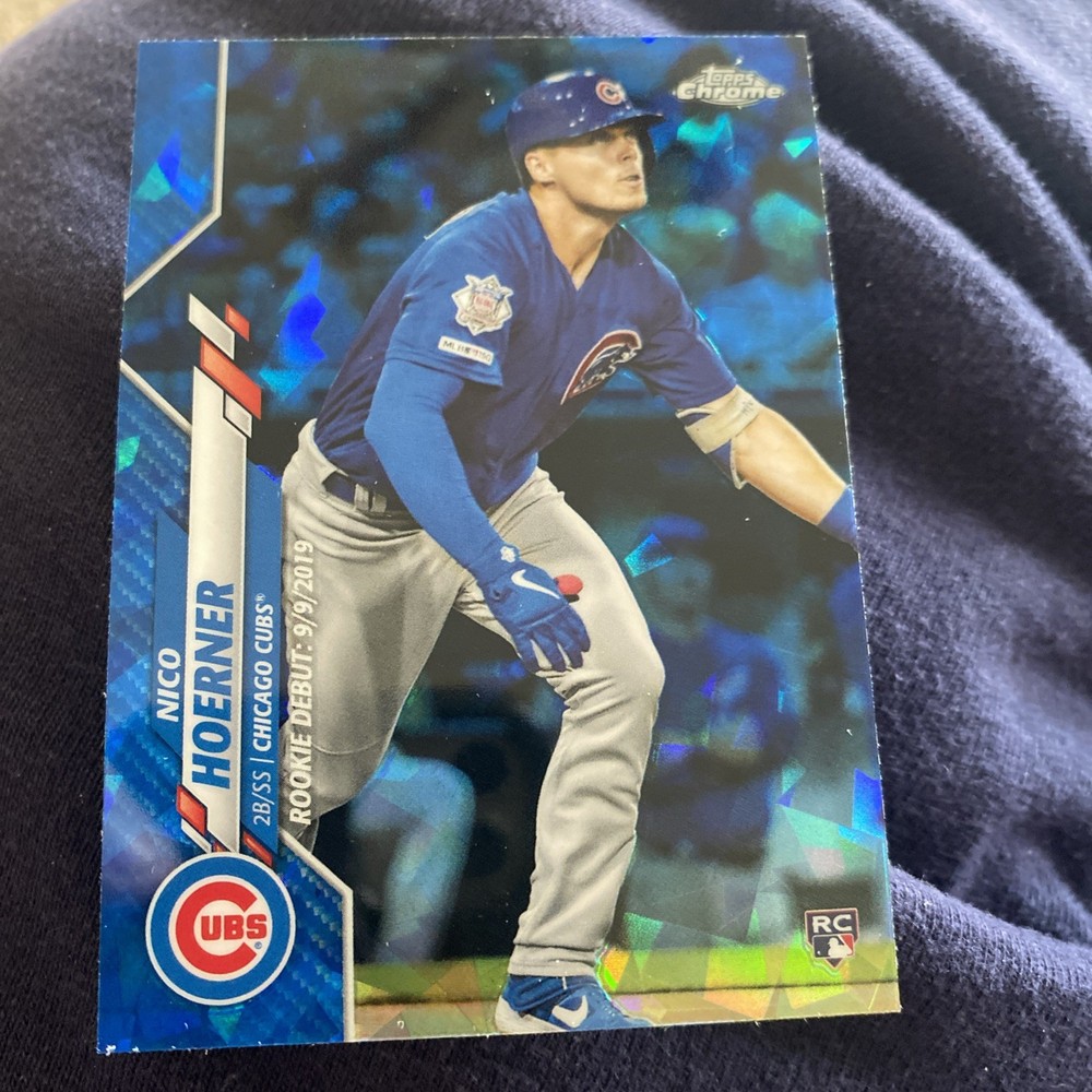2020 Topps Chrome Update Sapphire Nico Hoerner Rookie Debut Card