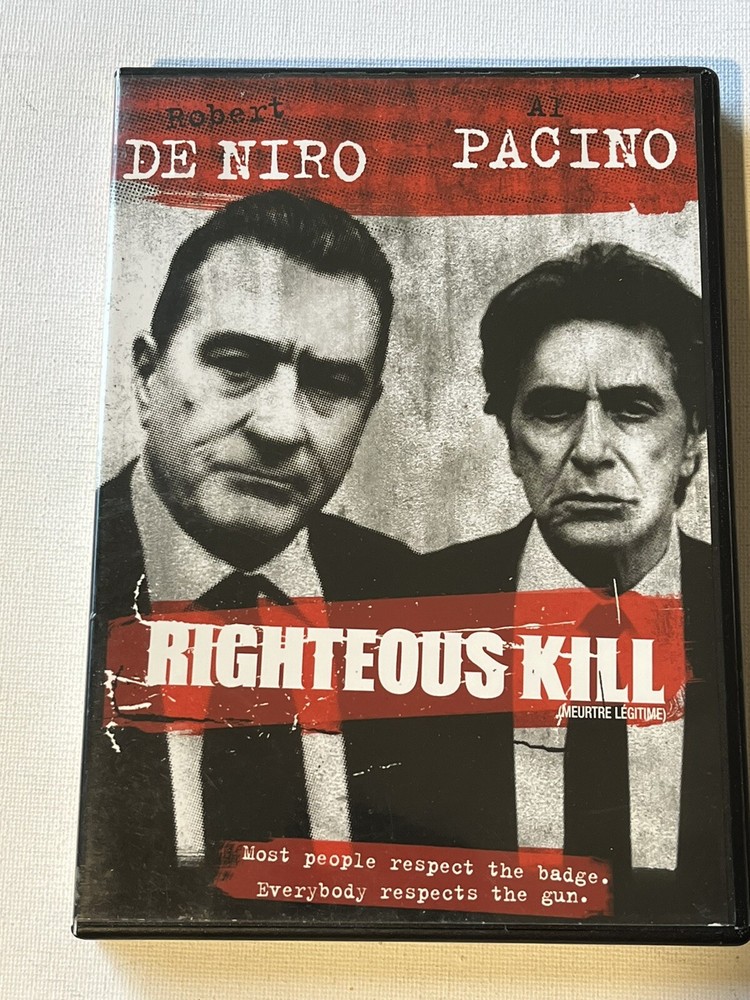 Righteous Kill DVD Starring Robert De Niro and Al Pacino
