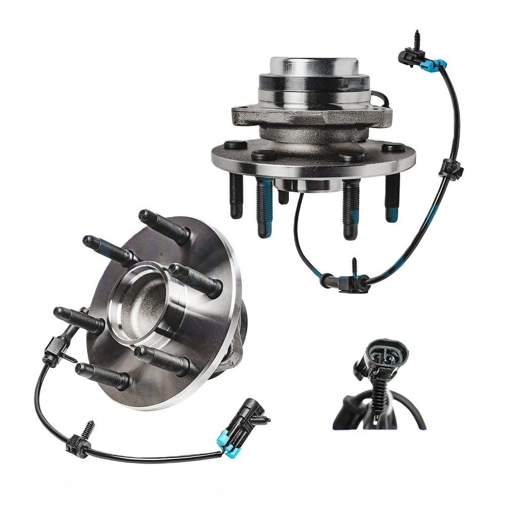 4WD Front Wheel Hub Bearings For Chevy Silverado GMC Sierra 1500 Tahoe 6 Lugs