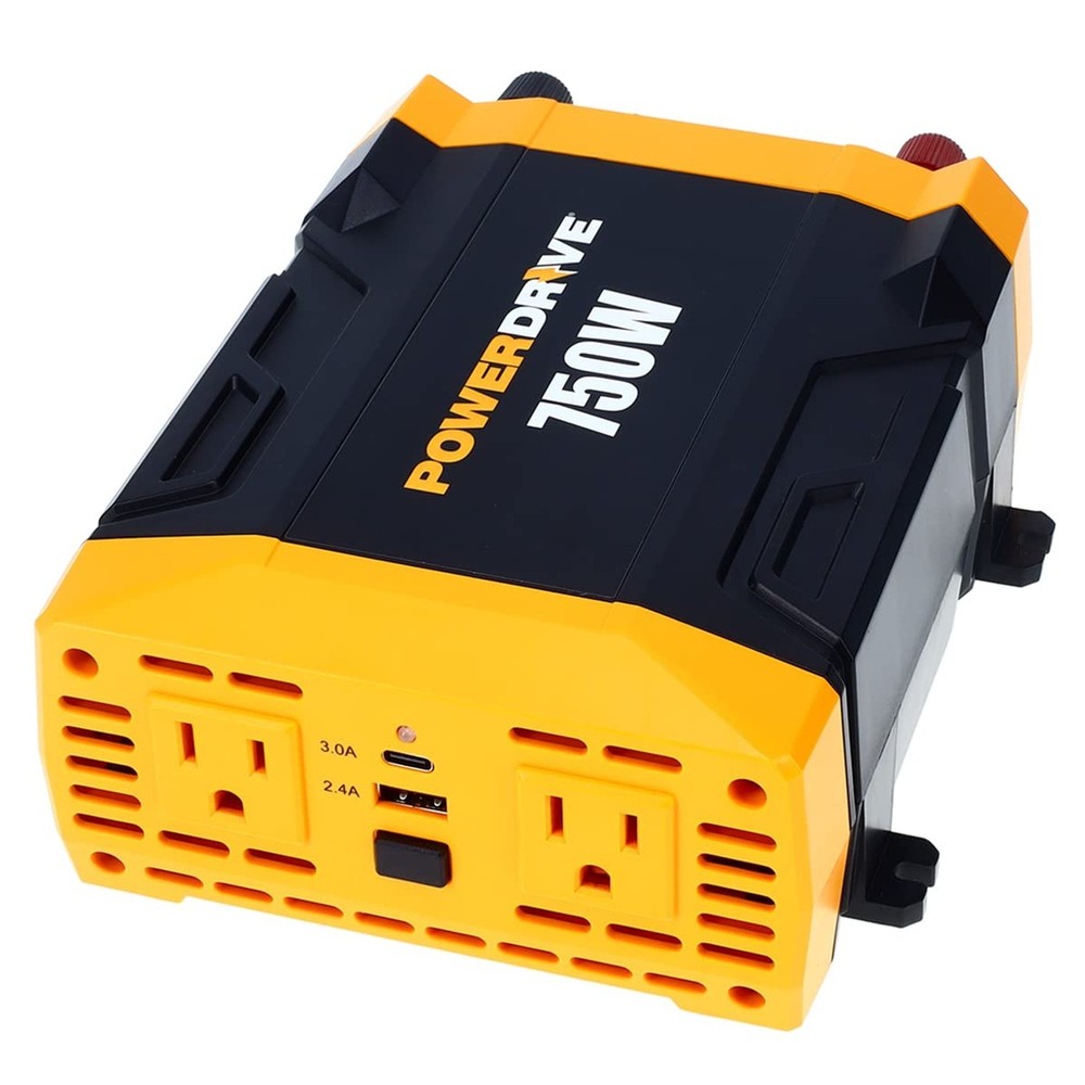 PowerDrive PWD750 750 Watt Power Inverter -12v DC to 110v AC Car Converter wi...