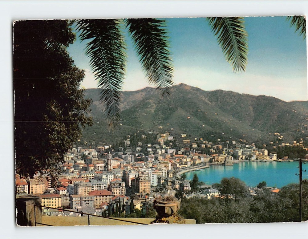 Postcard Panoramic View Rapallo Italy