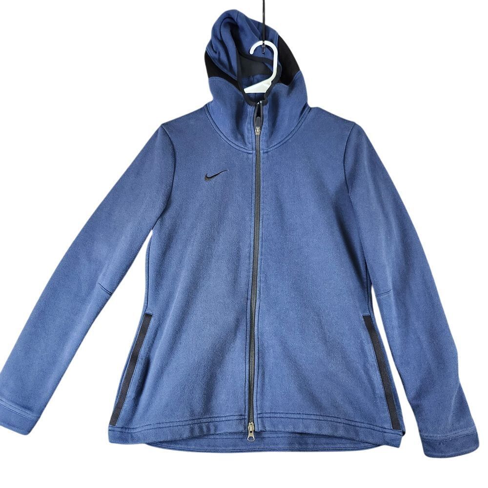Nike Dri-FIT Full Zip Athletic Hoodie Jacket Training Running Workout Blue