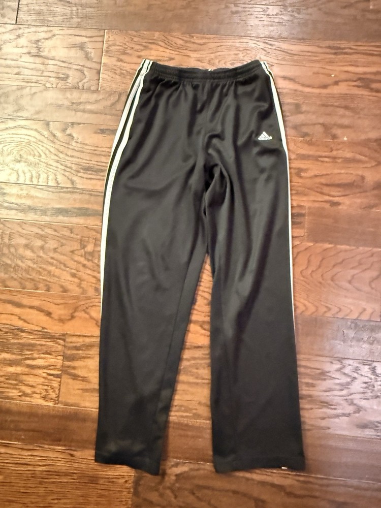 Adidas Men’s Med Vintage Classic Black & White Striped Track Pants 2008 GUC M