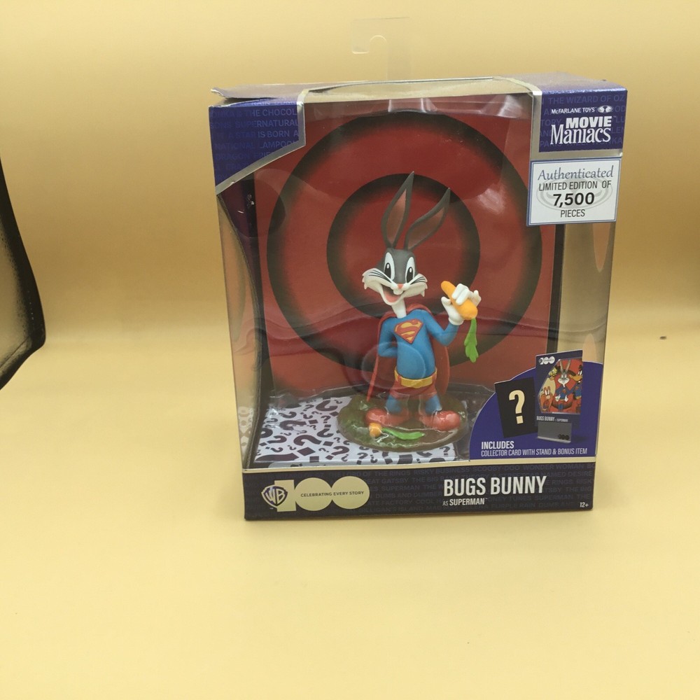 Looney Tunes Warner Bros Bugs Bunny as Superman Figurine 6