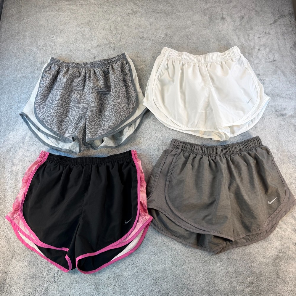 Nike Tempo Dri Fit Running Shorts Women M Lot 4 Lined Athletic Gym