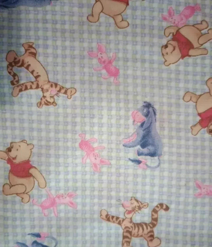 disney pooh tigger fun fabric piglet piece 11 by 9 inch new