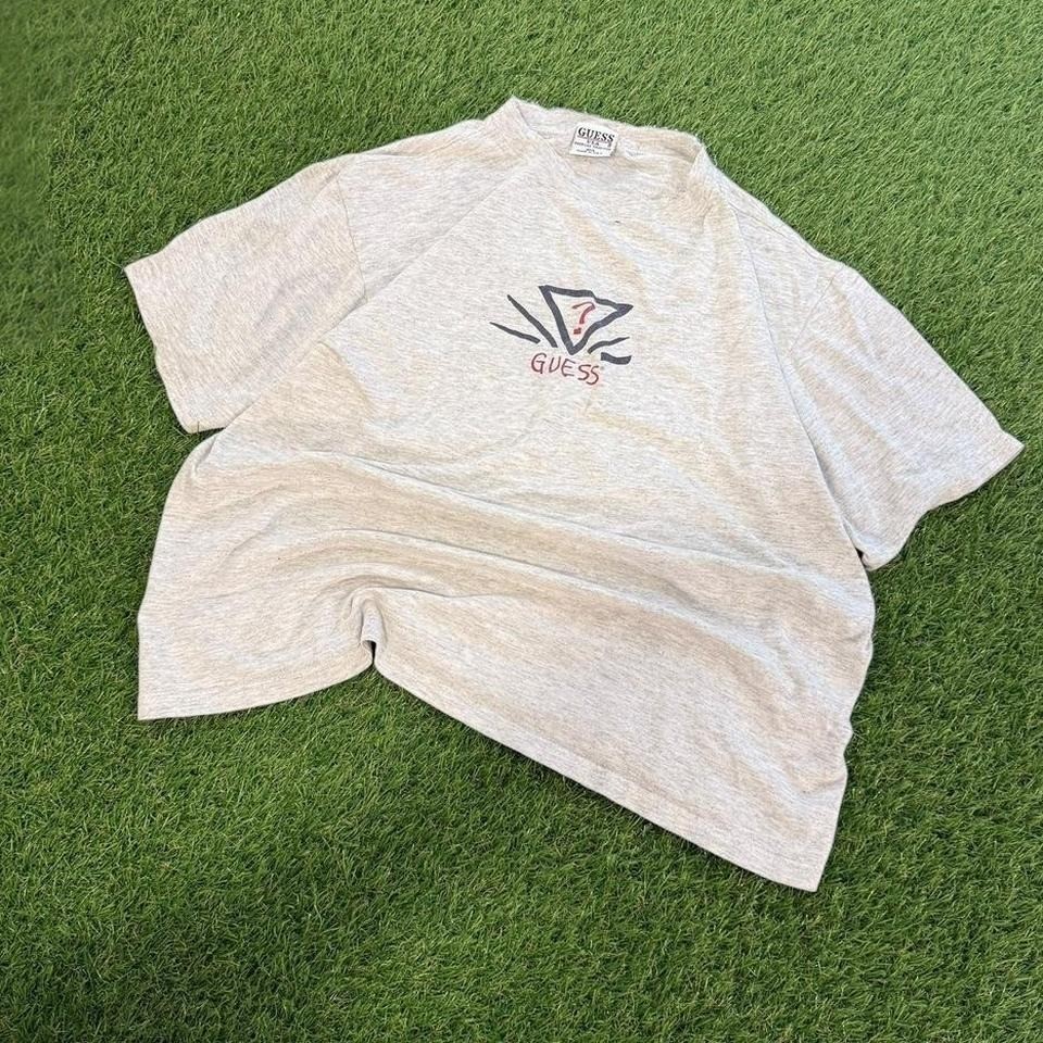 Vintage Guess grey crop top large