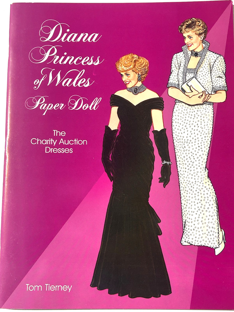 Paper Doll Book UNUSED - Princess Diana Di Wales Tierny 1997 Auction Dresses