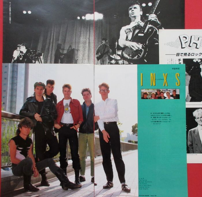 INXS in JAPAN Michael Hutchence 1984 CLIPPING JAPAN MAGAZINE ML 7J 5PAGE